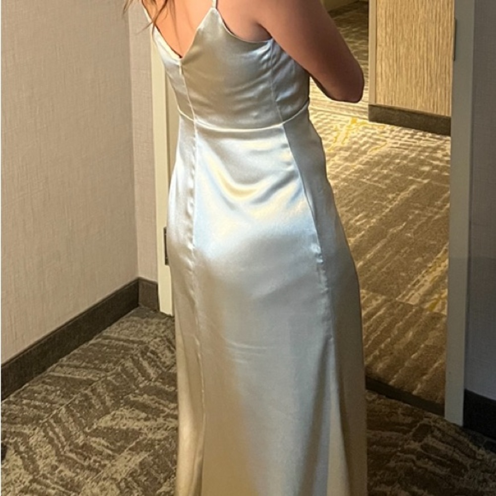 Birdy Grey Gold Satin Dress - Picture 4 of 8